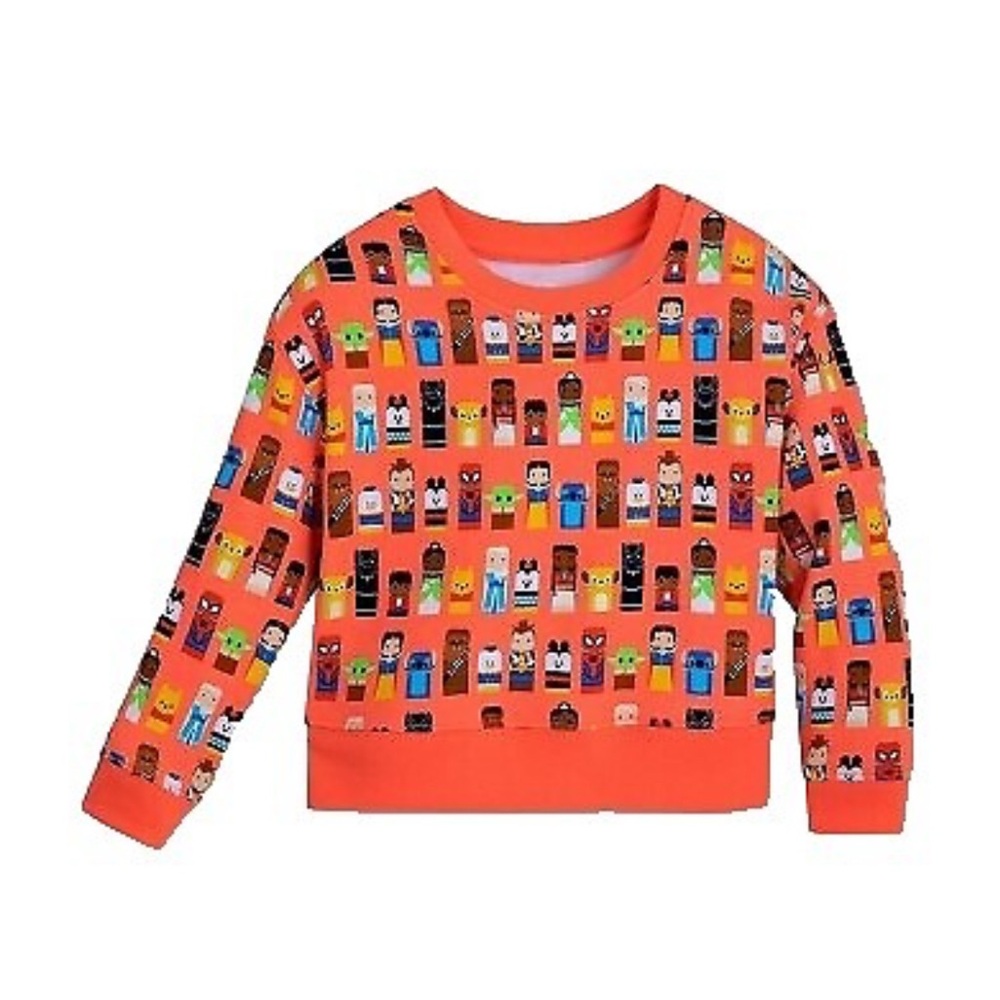 Girls' Disney 100 Unified Characters Sweatshirt - Orange